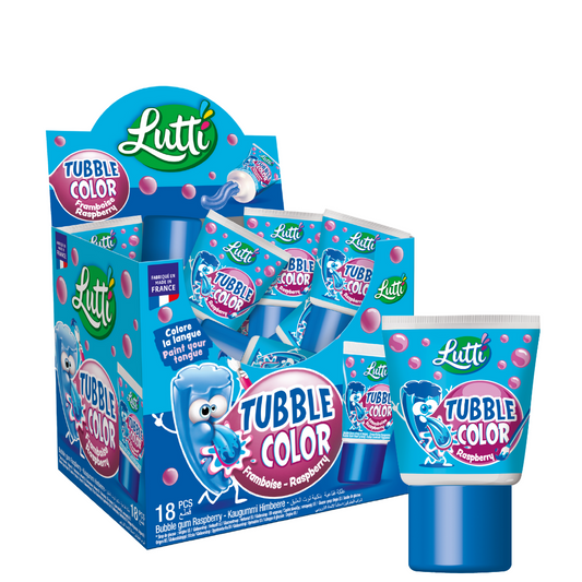 Lutti Tubble Gum Color Tube 35g - 18 x 35g Tubes