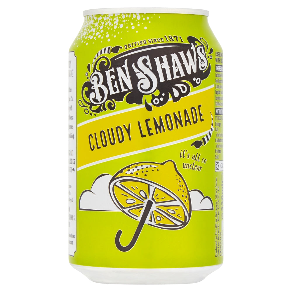 Ben Shaws Cloudy Lemonade Cans 330ml - 24 x 330ml Cans