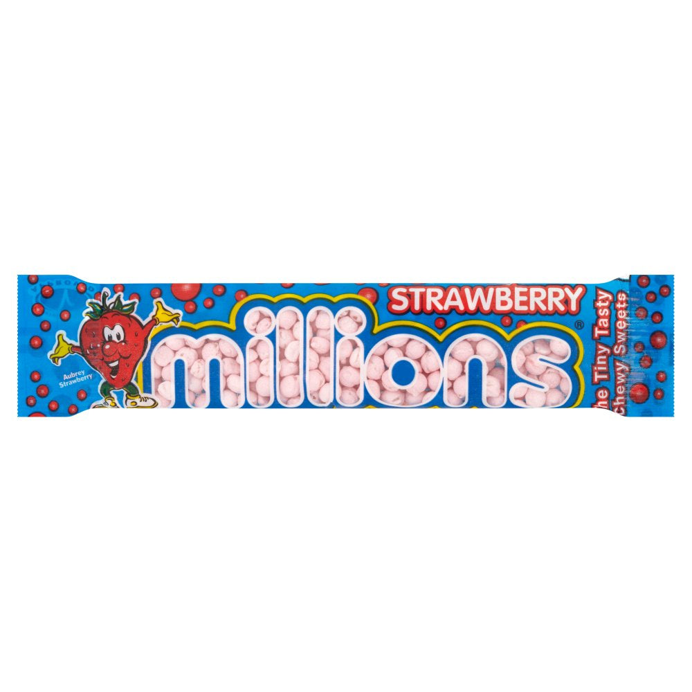 Millions Strawberry Tube 45g - 30 x 45g Tubes