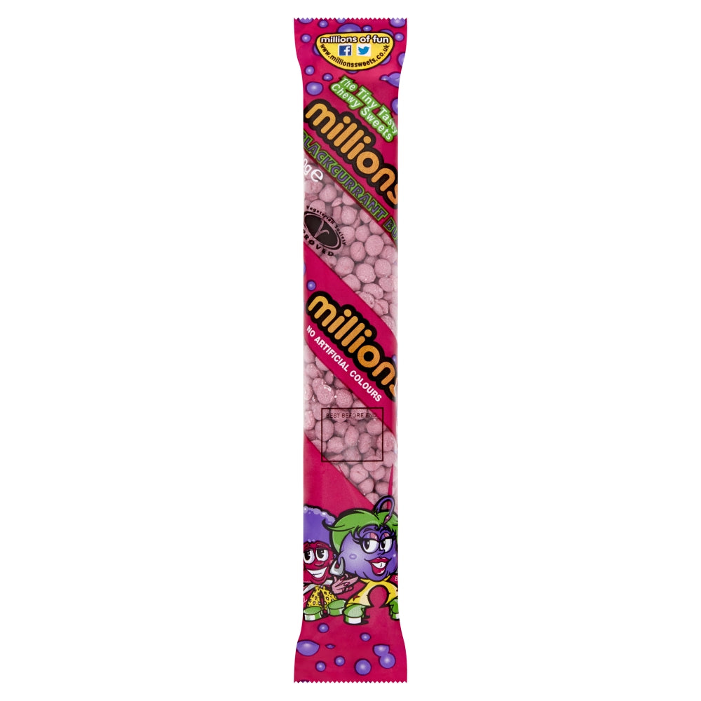 Millions Blackcurrant Buzz Tubes 60g - 12 x 60g Tubes