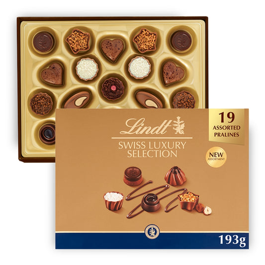 Lindt Swiss Luxury Selection Box 193g - 1 x 193g Box
