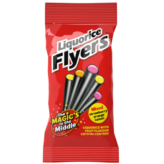 Liquorice Flyers Pack 75g - 12 x 75g Packs