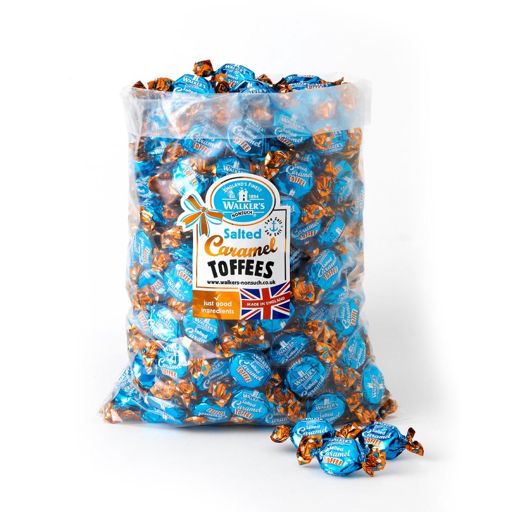 Walker's Nonsuch Salted Caramel Toffees 2. 5kg - 1 x 2. 5kg Bag