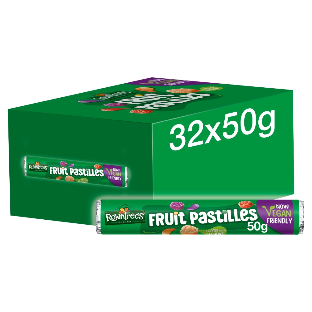 Rowntree's Fruit Pastilles Sweets Tube 48g - 32 x 50g Tubes