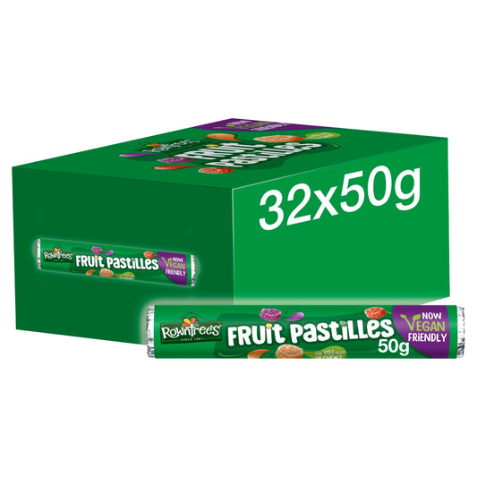 Rowntree's Fruit Pastilles Sweets Tube 48g - 32 x 50g Tubes