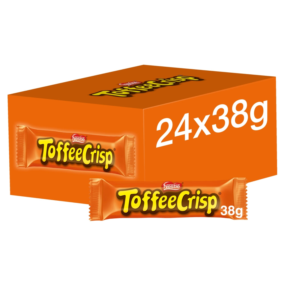 Toffee Crisp Milk Chocolate Bar 38g - 24 x 38g Bars