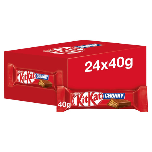 Kit Kat Chunky Milk Chocolate Bar 40g - 24 x 40g Bars