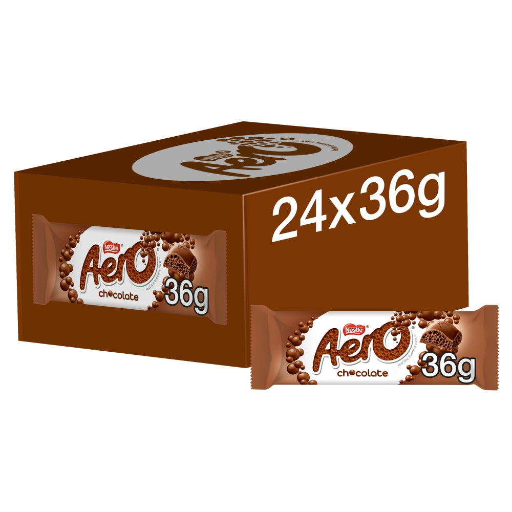Aero Milk Chocolate Bar 36g - 24 x 36g Bars