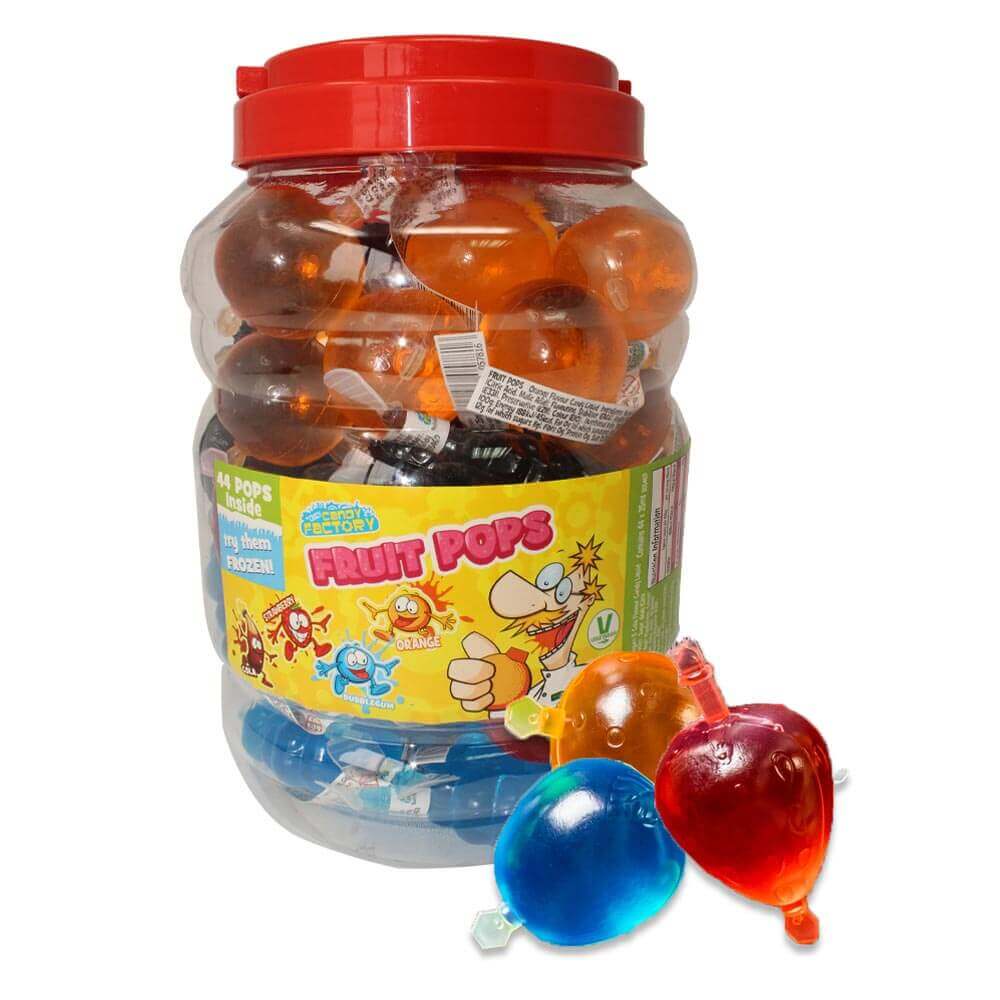 Crazy Candy Factory Fruit Pops 35ml - 44 x 35ml Packs