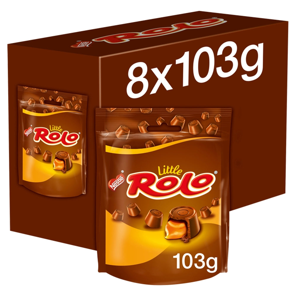 Little Rolo Milk Chocolate Sharing Bag 103g - 8 x 103g Pouches