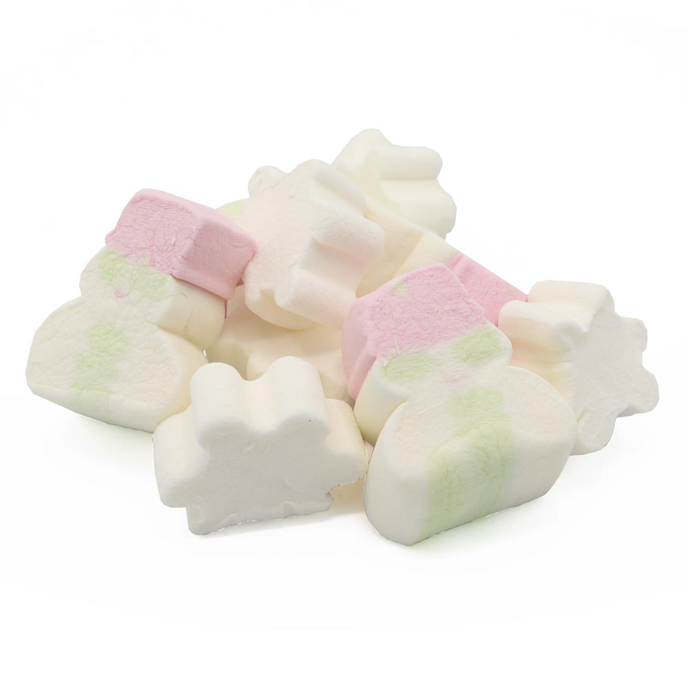 Kingsway Snowman & Snowflakes Christmas Mallows 1kg - 1 x 1kg Bag