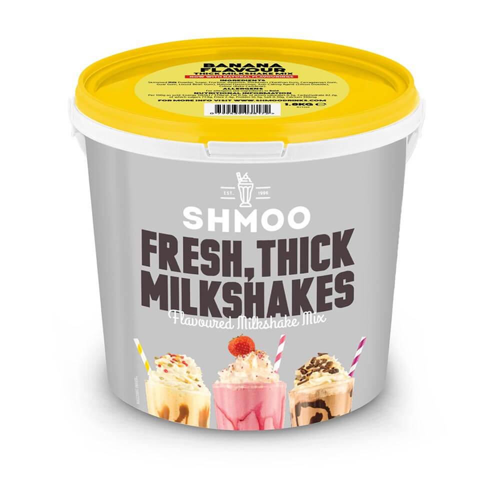 Shmoo Banana Milkshake Mix 1. 8kg - 1 x 1. 8kg Tub