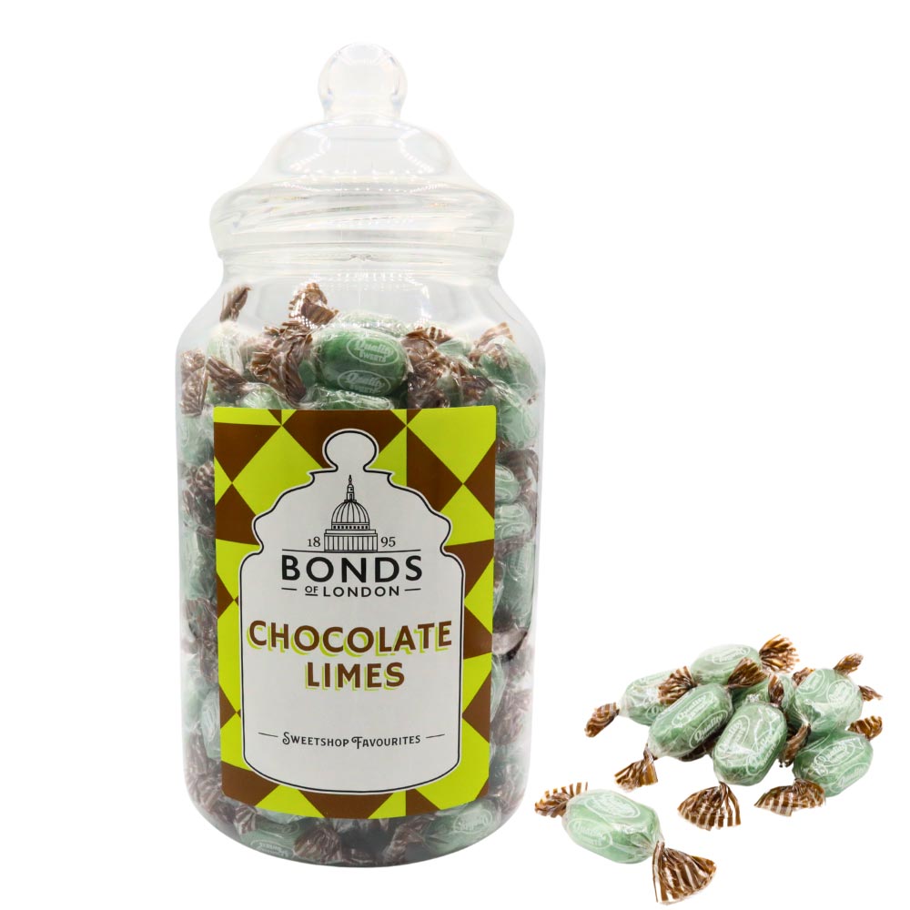 Bonds Chocolate Limes Jar 1. 7kg - 1 x 1. 7kg Jar