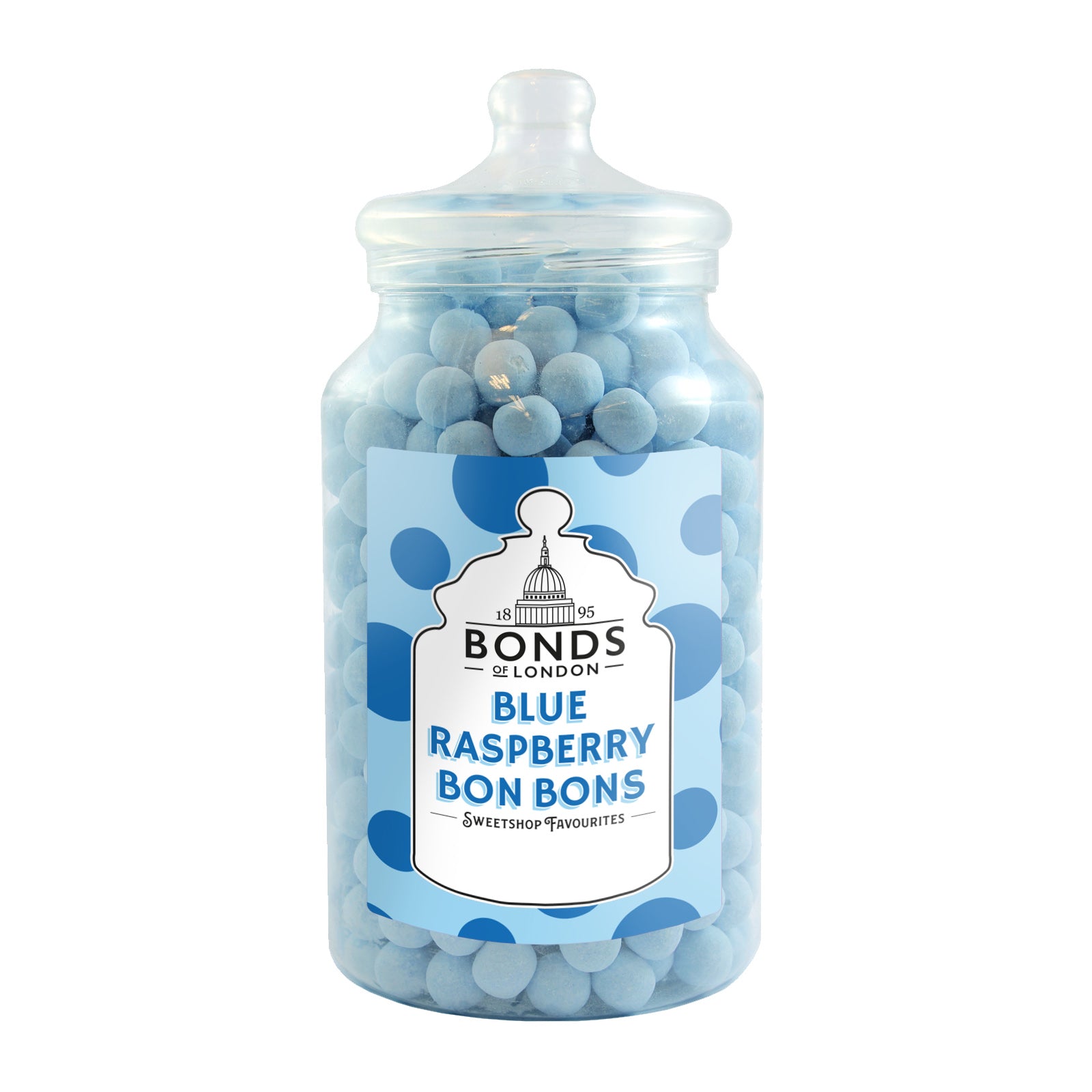 Bonds Blue Raspberry Bon Bons Jar 2. 1kg - 1 x 2. 1kg