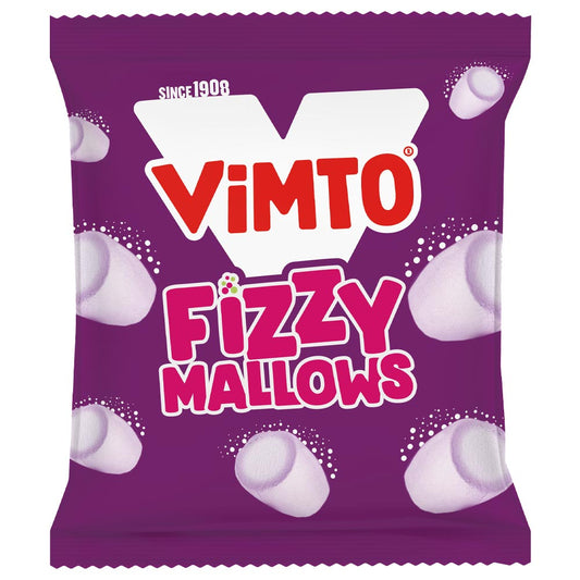 Vimto Fizzy Mallows Bags 100g - 12 x 100g Bags