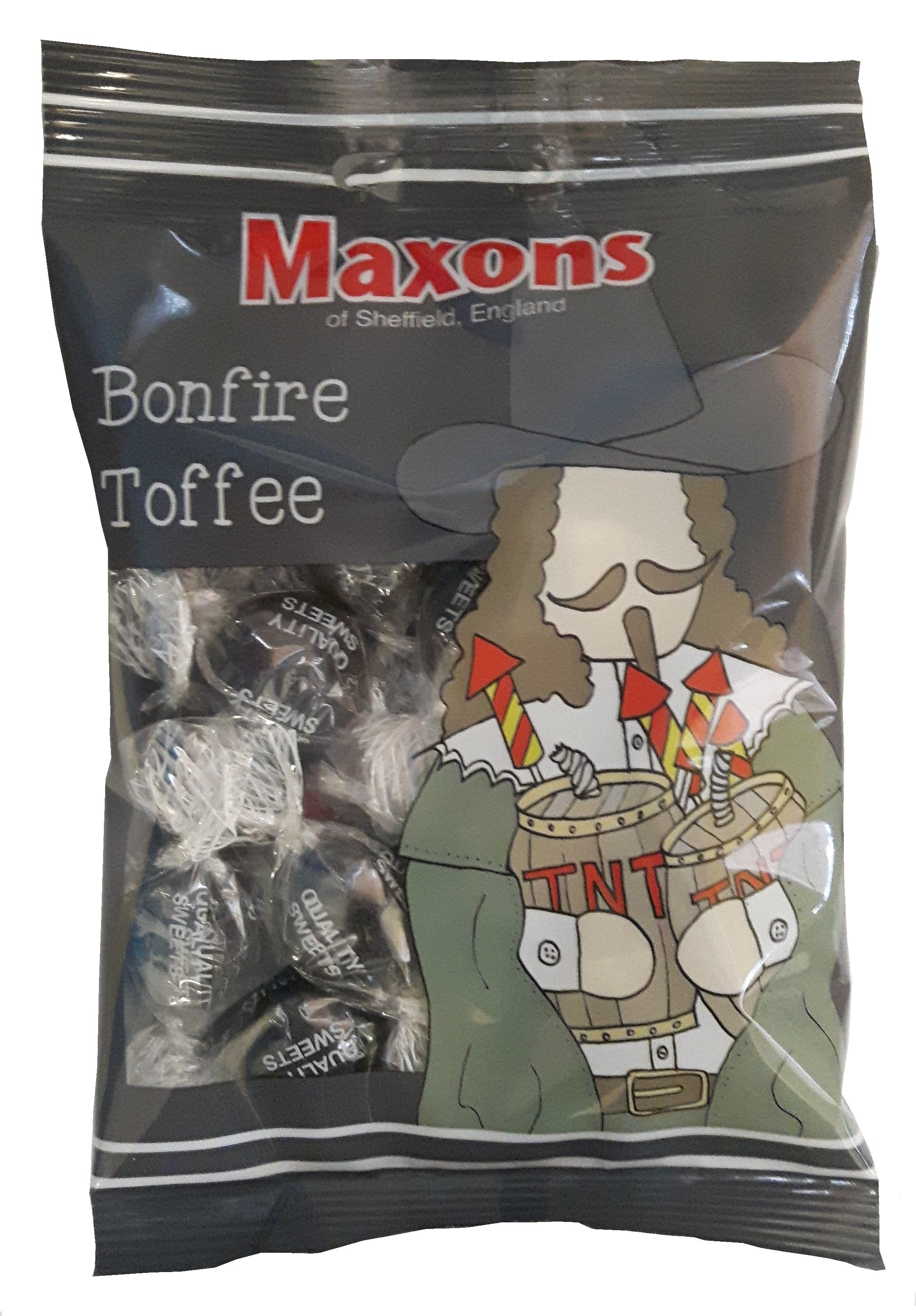 Maxons Bonfire Toffee Bag 120g - 12 x 120g Bags