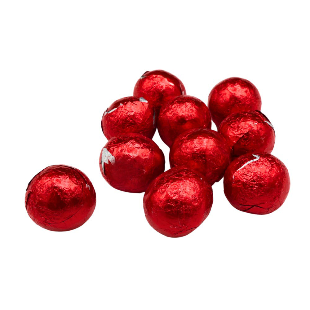 Kinnerton Red Foiled Chocolate Balls Bag 3kg - 1 x 3kg Bag