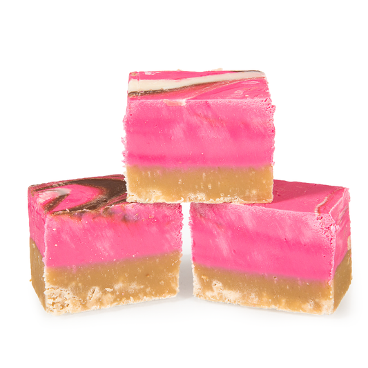 The Fudge Factory Strawberry Cheesecake Fudge 2kg - 1 x 2kg Tub