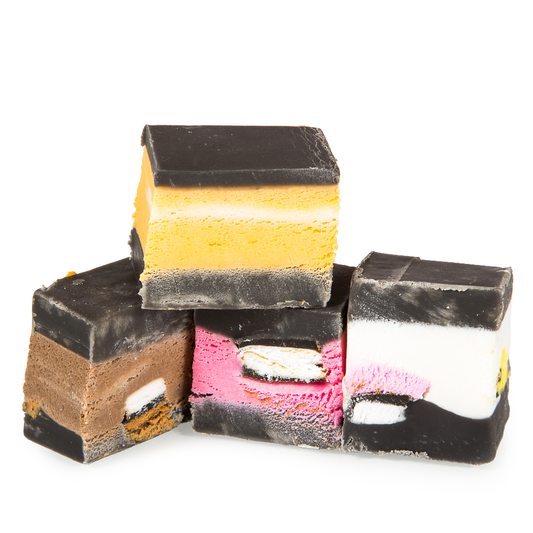 The Fudge Factory Liquorice Allsorts Fudge 2kg - 1 x 2kg Tub