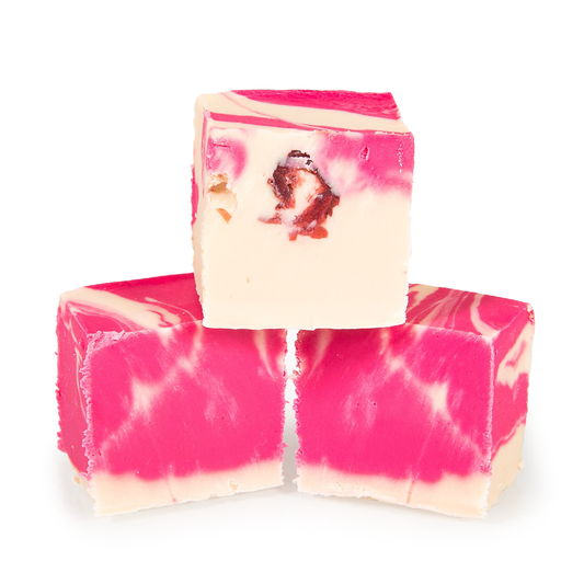 The Fudge Factory White Chocolate & Cranberry Fudge 2kg - 1 x 2kg Tub