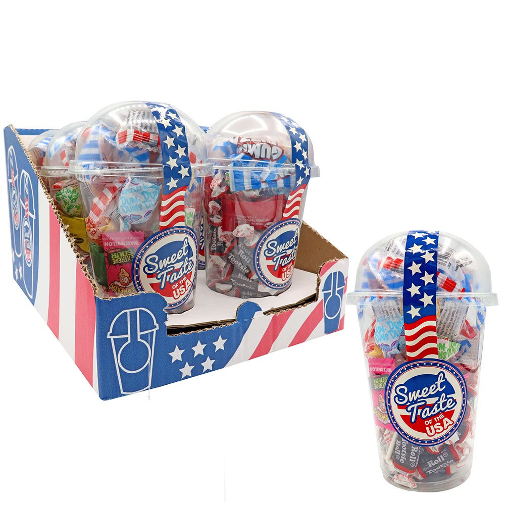 Sweet Taste Of The USA Candy Cup 200g - 6 x 200g Cups