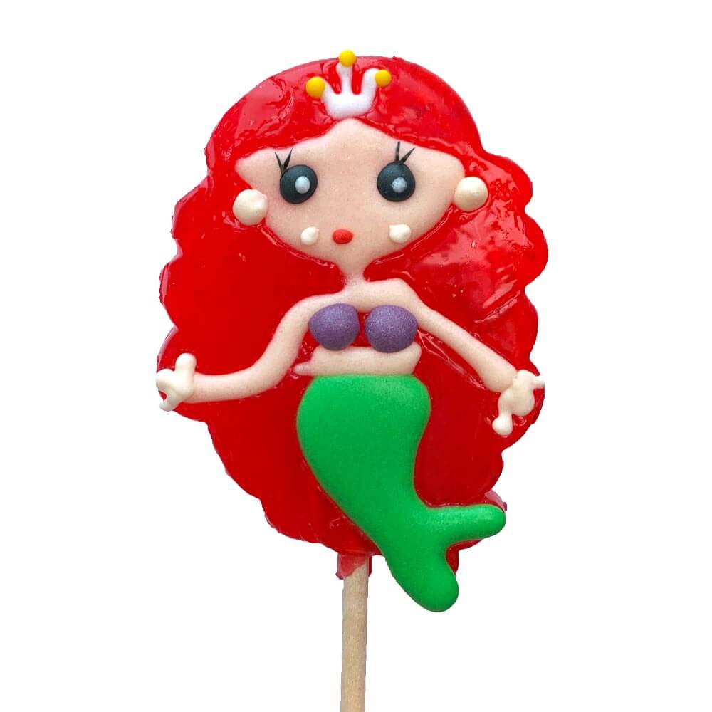 Crazy Candy Factory Mermaid Lollipops 100g - 18 x 100g Lollipops