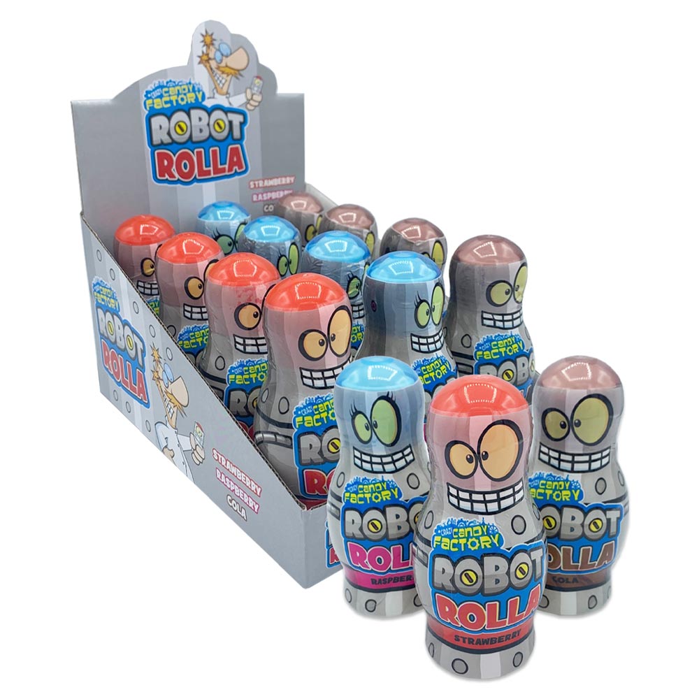 Crazy Candy Factory Robot Rolla Candy 60ml - 12 x 60ml Packs