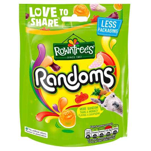 Rowntree's Randoms Sweets Sharing Bag 150g - 9 x 150g Bags
