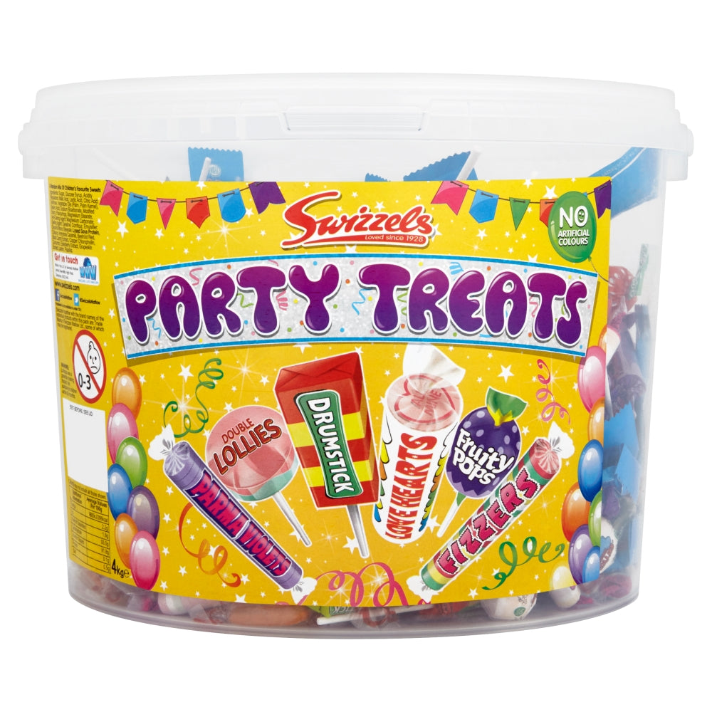 Swizzels Party Treats Tub 4kg - 1 x 4kg Tub