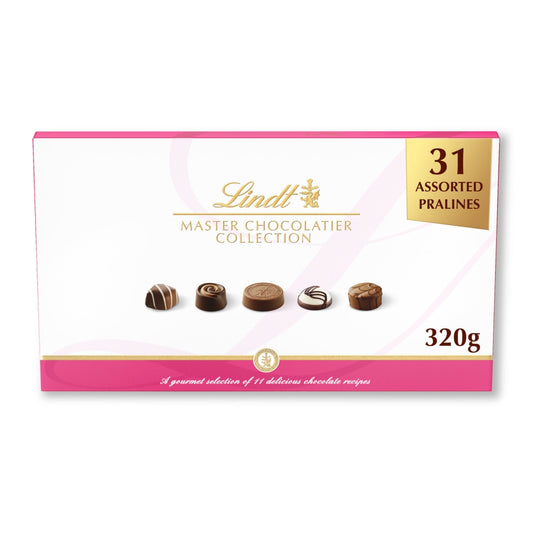 Lindt Master Chocolatier Collection Large Chocolate Box 320g - 1 x 320g Box