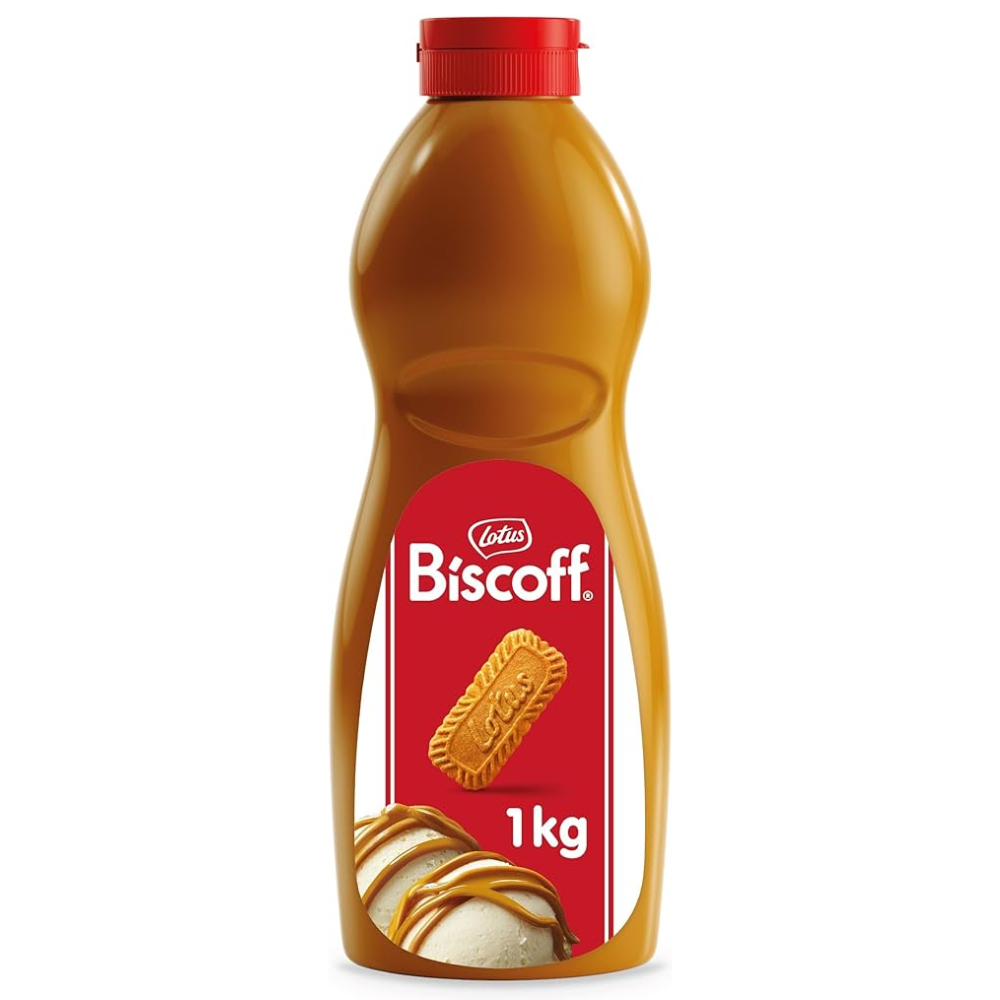 Lotus Biscoff Topping Sauce 1kg - 1 x 1kg Bottle