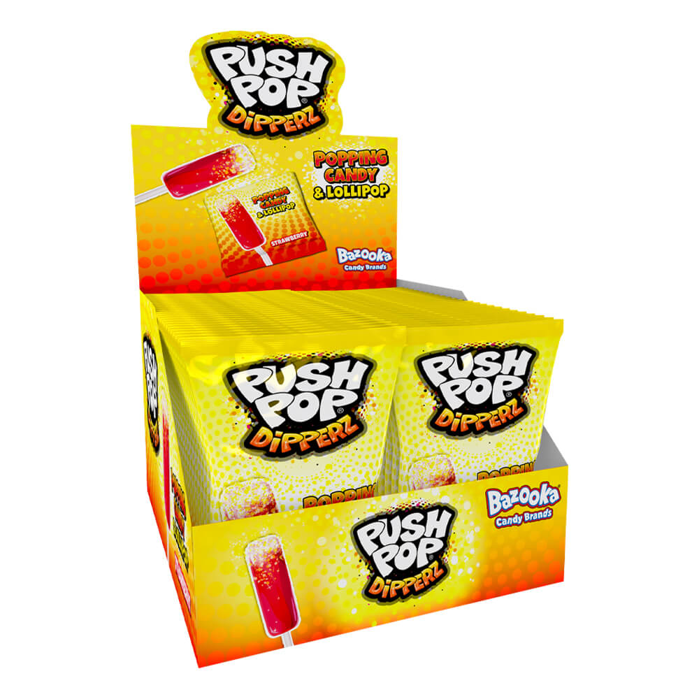 Bazooka Push Pop Dipperz 12g - 48 x 12g Bags