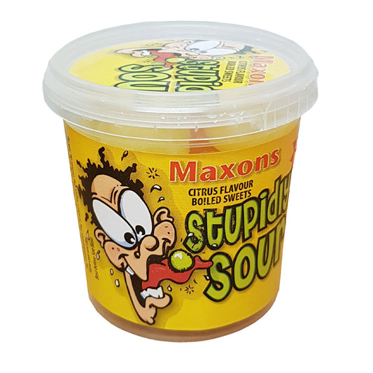 Maxons Stupidly Sour Citrus Mix 100g - 15 x 100g Tubs