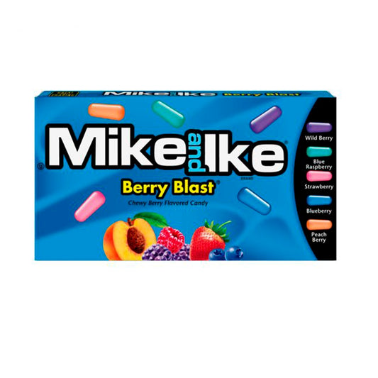 Mike And Ike Berry Blast Chewy Berry Flavored Candy 141g - 12 x 141g Boxes