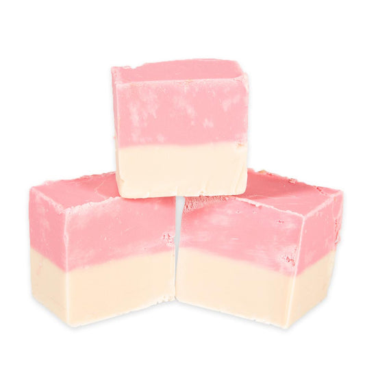 The Fudge Factory Dairy Free Strawberries & Cream Fudge 2kg - 1 x 2kg Tub