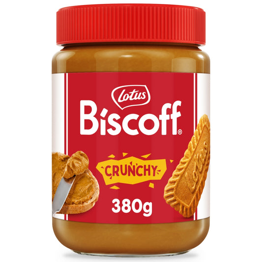 Lotus Biscoff Crunchy Spread 380g - 1 x 380g Jar