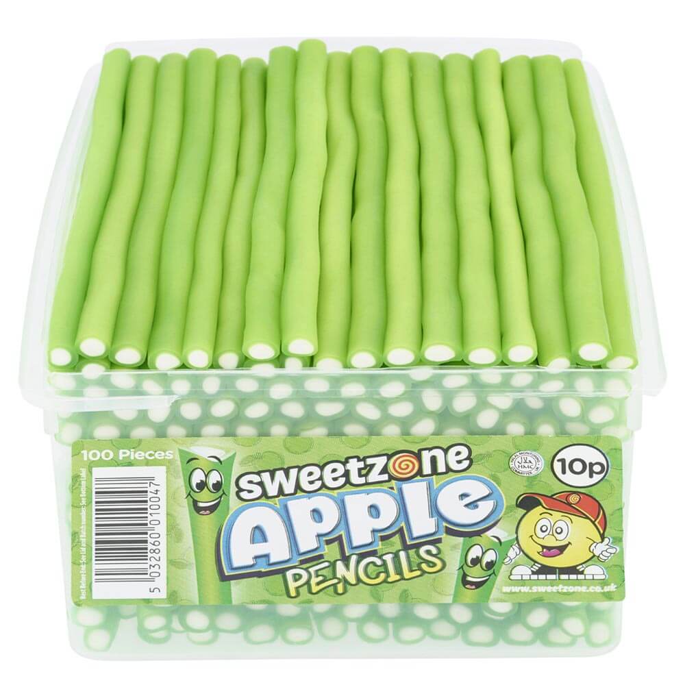 Sweetzone Apple Pencils 10p Tub - 1 x 1. 2kg Tub