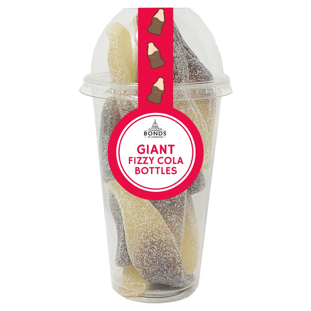 Bonds Giant Fizzy Cola Bottles Candy Cup 260g - 8 x 260g Cups