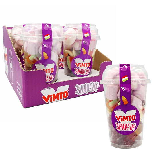 Vimto Shake Upz Candy Cup 280g - 6 x 280g Cups