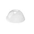 Accessories 10 oz Clear Dome Lid with Hole - 100 x 10oz Lids