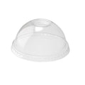 Accessories 12 oz Clear Dome Lid with Hole - 100 x 12oz Cups