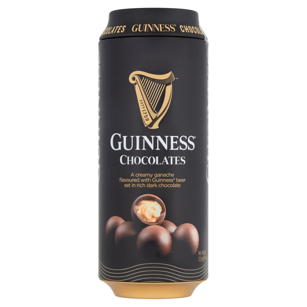 Guinness Dark Chocolate Truffles Can 125g - 1 x 125g Can