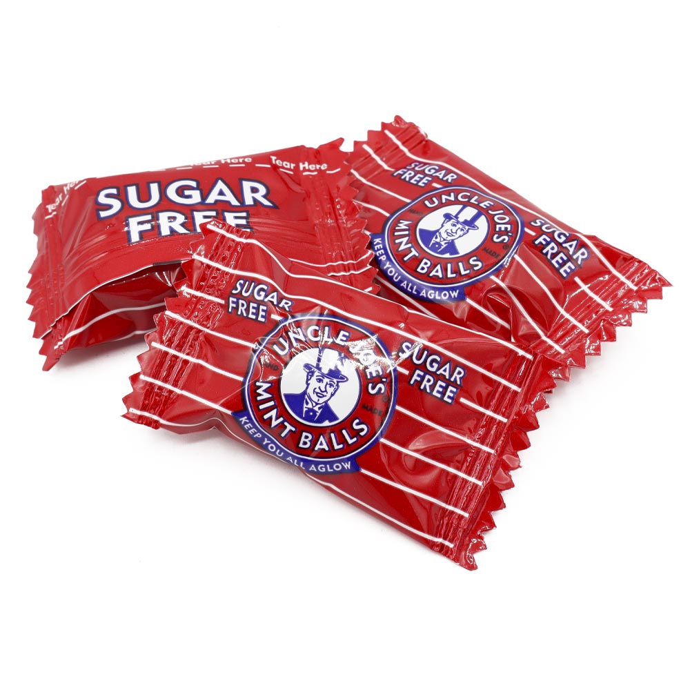 Uncle Joe's Sugar Free Mint Balls 2kg - 1 x 2kg Bag