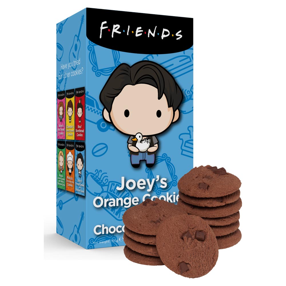 F. R. I. E. N. D. S Friends Joey's Orange Cookies With Chocolate Chunks 150g - 1 x 150g Box