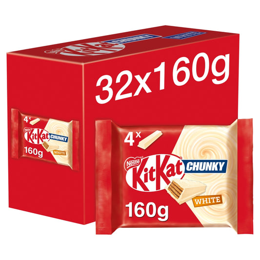 Kit Kat Chunky White Multipack 40g 4 Pack - 32 x (4 x 40g Bars)