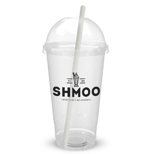 Shmoo Milkshake 22oz Cups, Lids & Straws - 100 x 22oz Cups