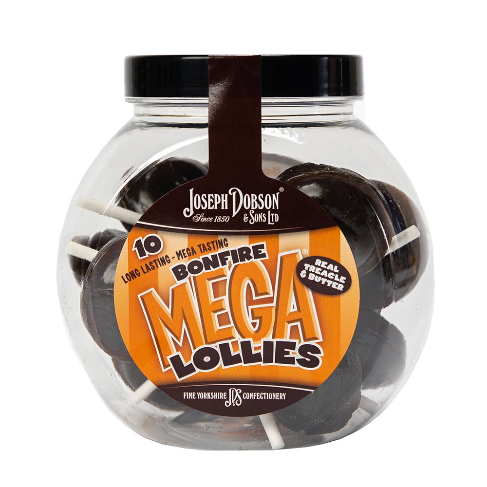 Dobsons Bonfire Mega Lollies Gift Jar 250g - 6 x 250g Jars