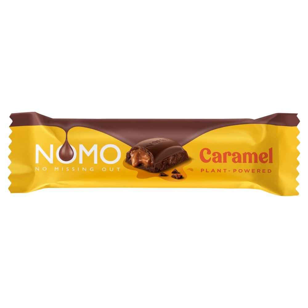 Nomo Caramel Chocolate Bar 38g - 24 x 38g Bars