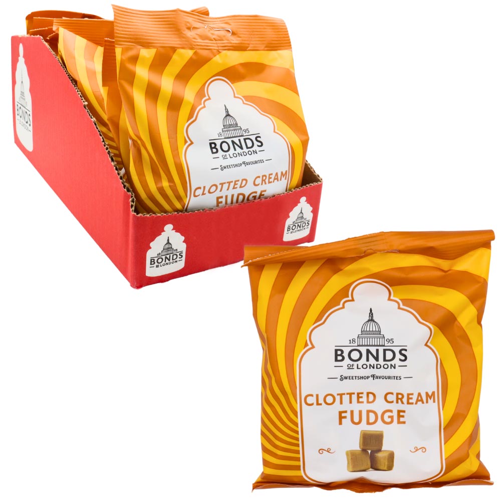 Bonds Clotted Cream Fudge Bag 120g - 12 x 120g Bags