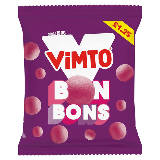 Vimto Bon Bons Share Bags 130g £1. 25 PMP - 12 x 130g Bags